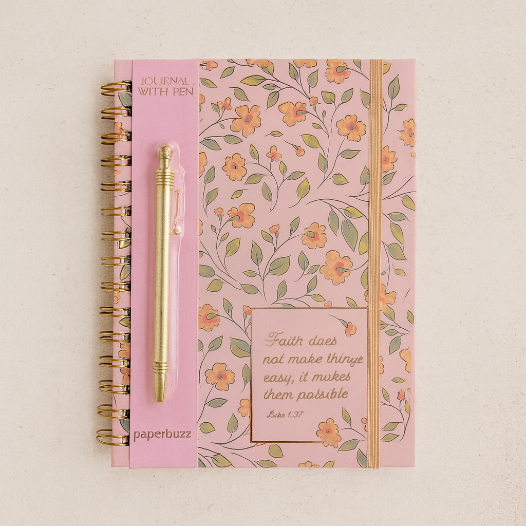 Faith Not Easy Journal W/Pen
