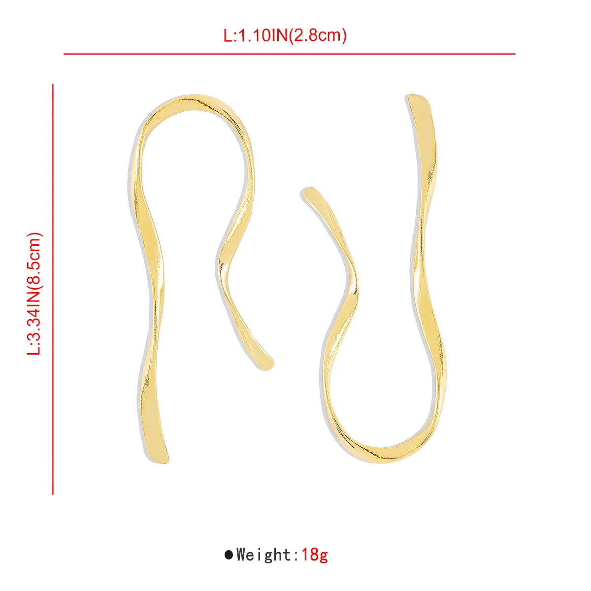 Exaggerated Simple Style Irregular Alloy Asymmetrical Irregular Earring