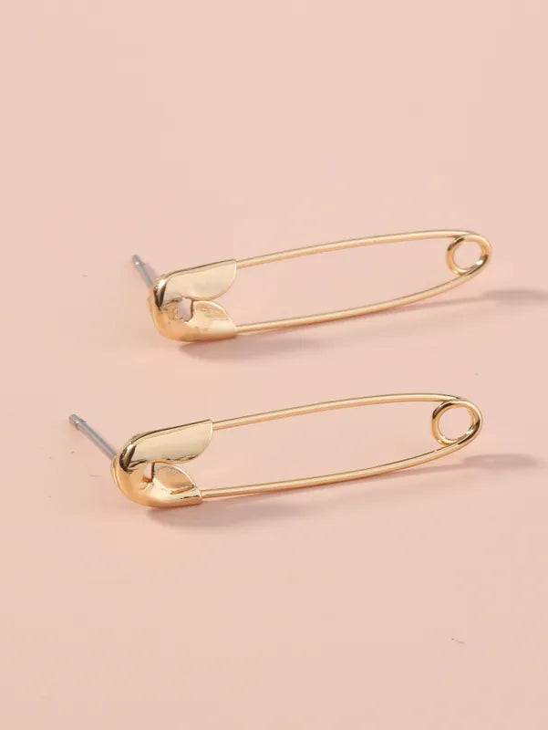 Imma Pin steel metal earrings