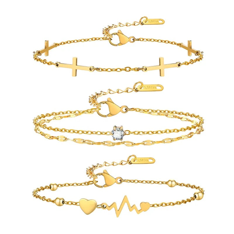 Cross Stainless Steel Bracelet