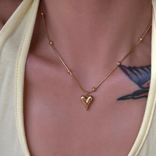 IG Style Sweet Heart Shape Pendant Necklace