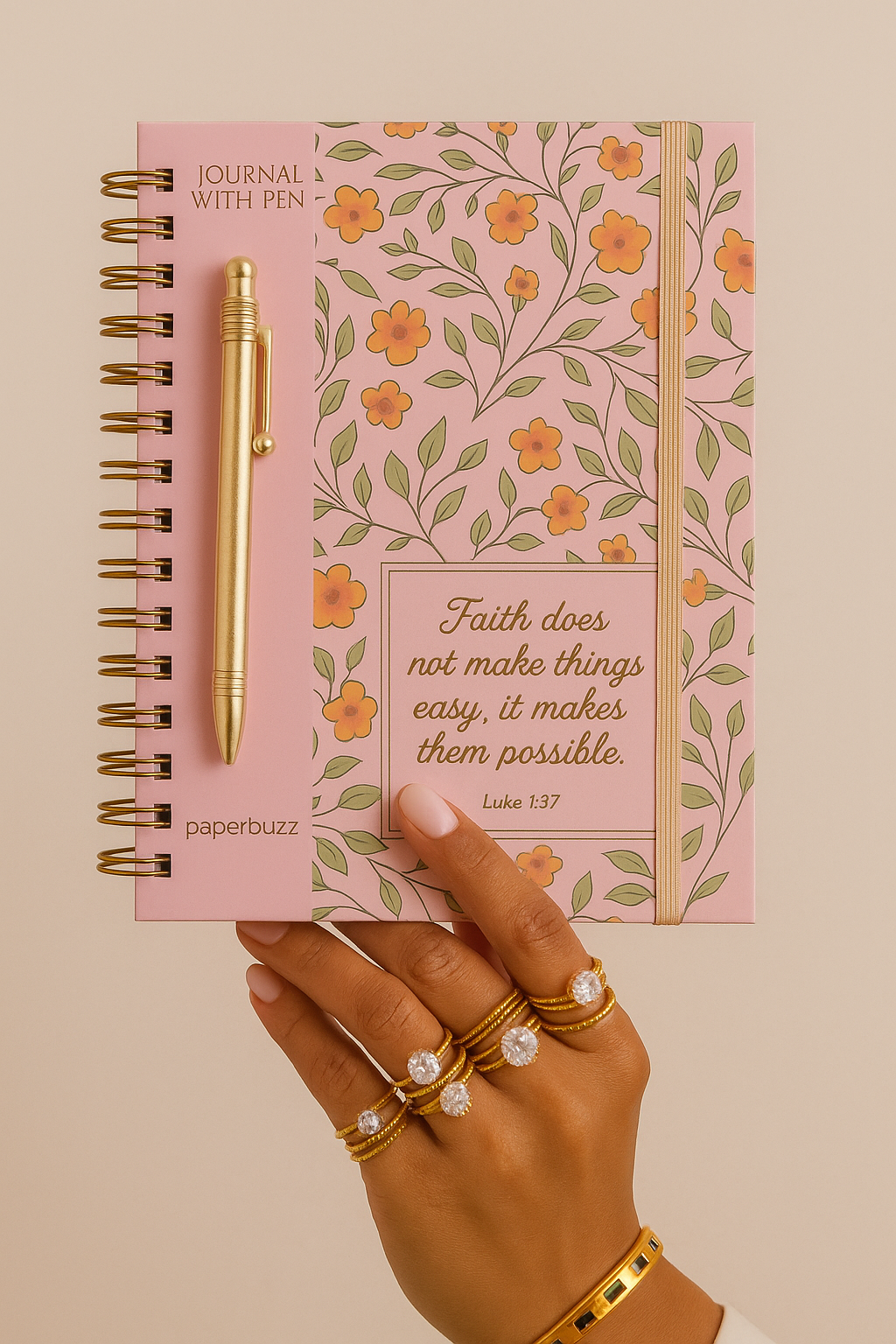 Faith Not Easy Journal W/Pen