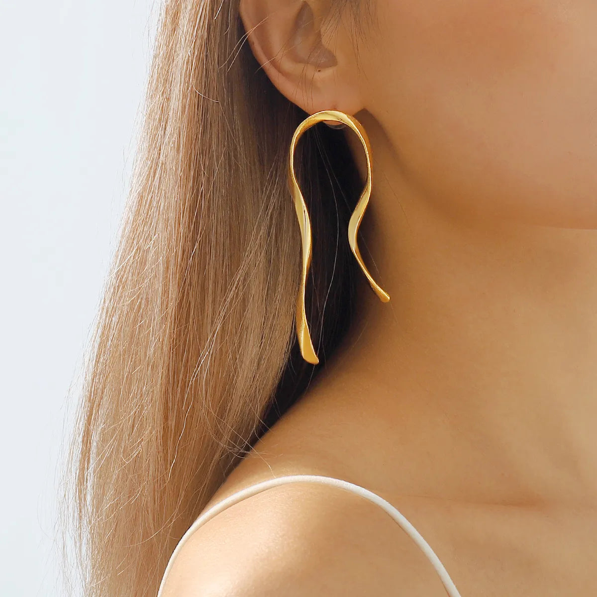 Exaggerated Simple Style Irregular Alloy Asymmetrical Irregular Earring