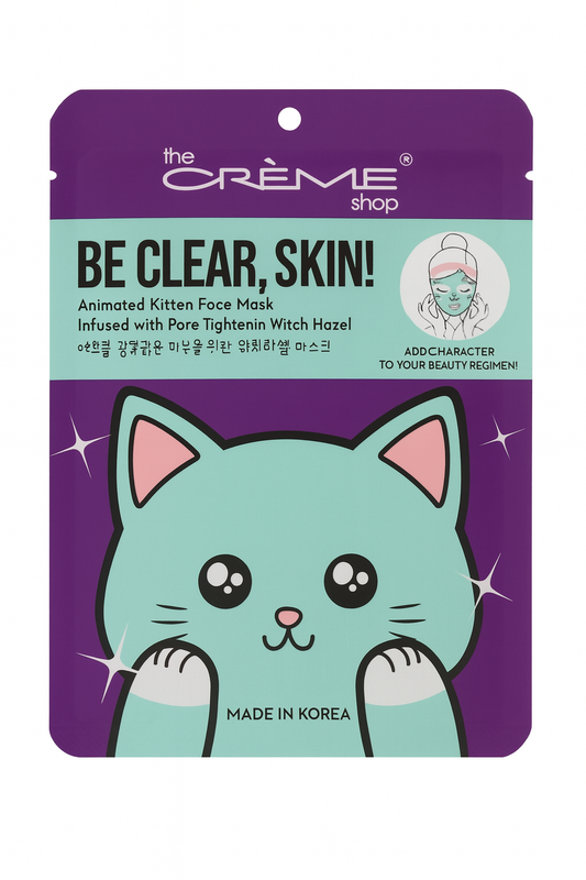 Animated Kitten Face Mask