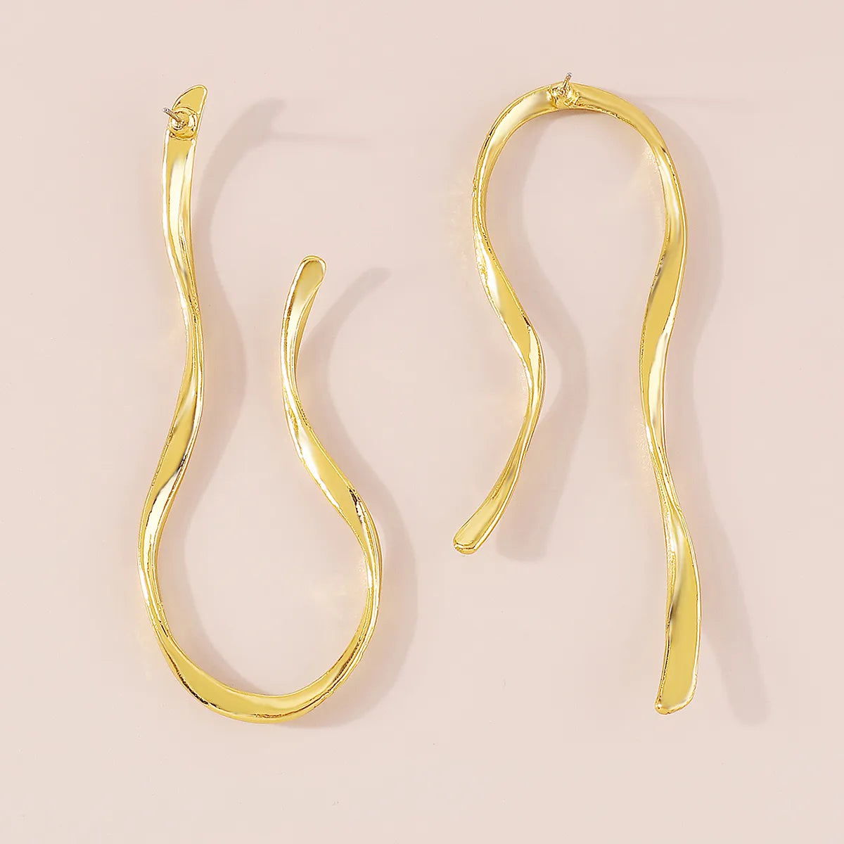 Exaggerated Simple Style Irregular Alloy Asymmetrical Irregular Earring
