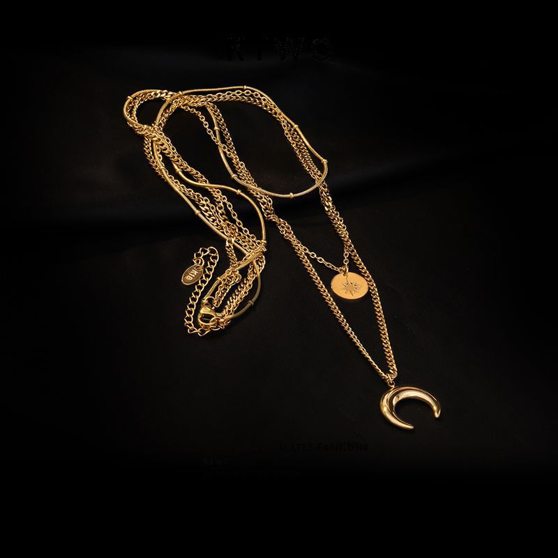 Moon Stars Three Layer Titanium Steel Tassel Plating