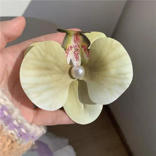 Orchid Flower Hair Clip