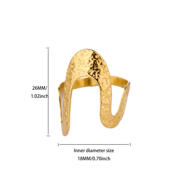 Abstract Lines 18K Gold Plated