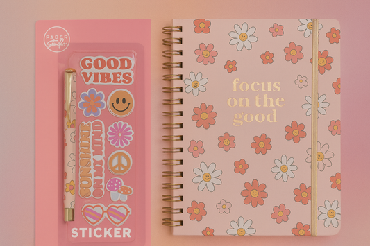 Focus on the Good Sticker Set and Pen Journal