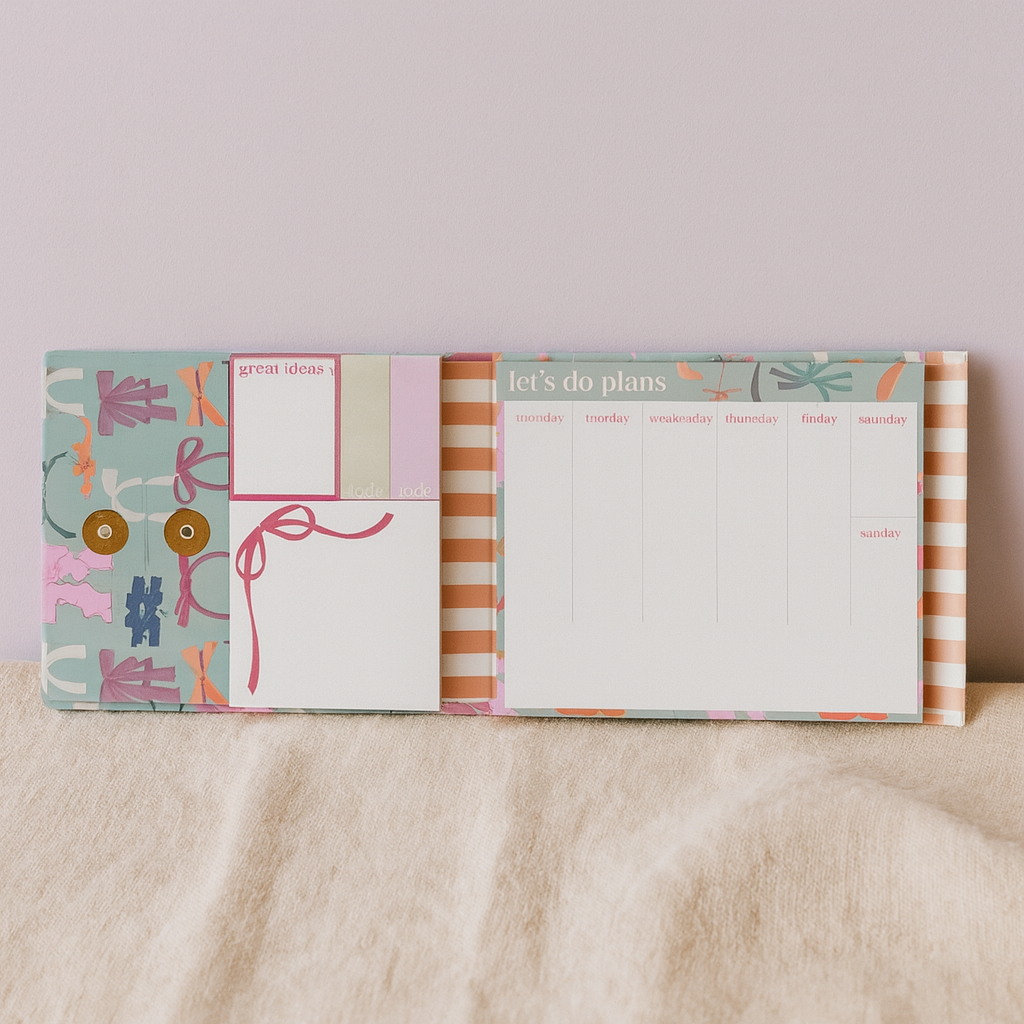 Plans Pretty Bow Weekly Organizer