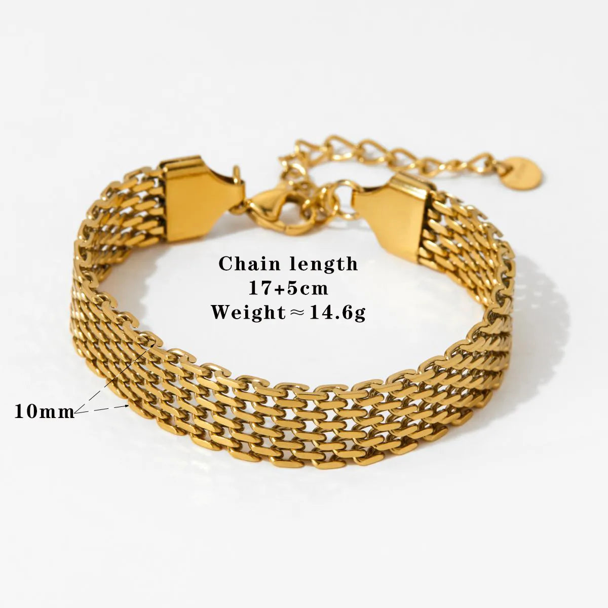 Geometric Shape 304 Stainless Steel Casual Waterproof Non Tarnish 304 Stainless Steel Bracelet