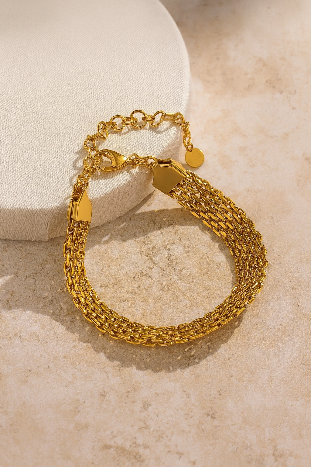 Geometric Shape 304 Stainless Steel Casual Waterproof Non Tarnish 304 Stainless Steel Bracelet