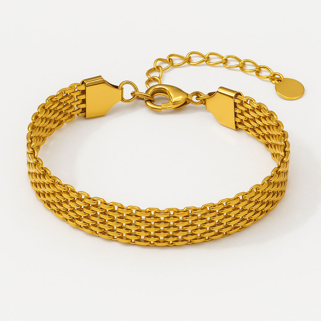 Geometric Shape 304 Stainless Steel Casual Waterproof Non Tarnish 304 Stainless Steel Bracelet