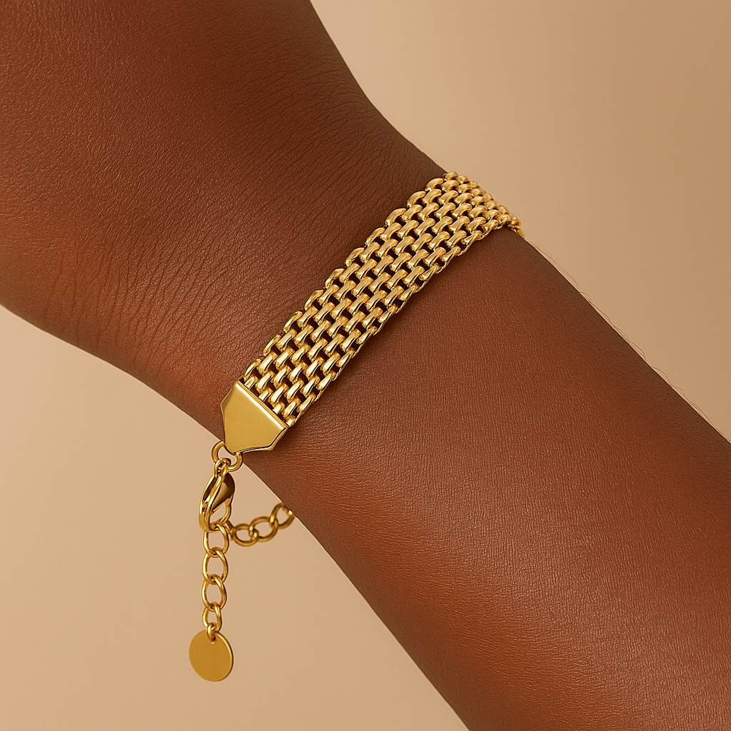 Geometric Shape 304 Stainless Steel Casual Waterproof Non Tarnish 304 Stainless Steel Bracelet