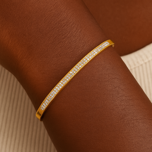Radiance Bangle – 16K Gold Plated, 304 Stainless Steel