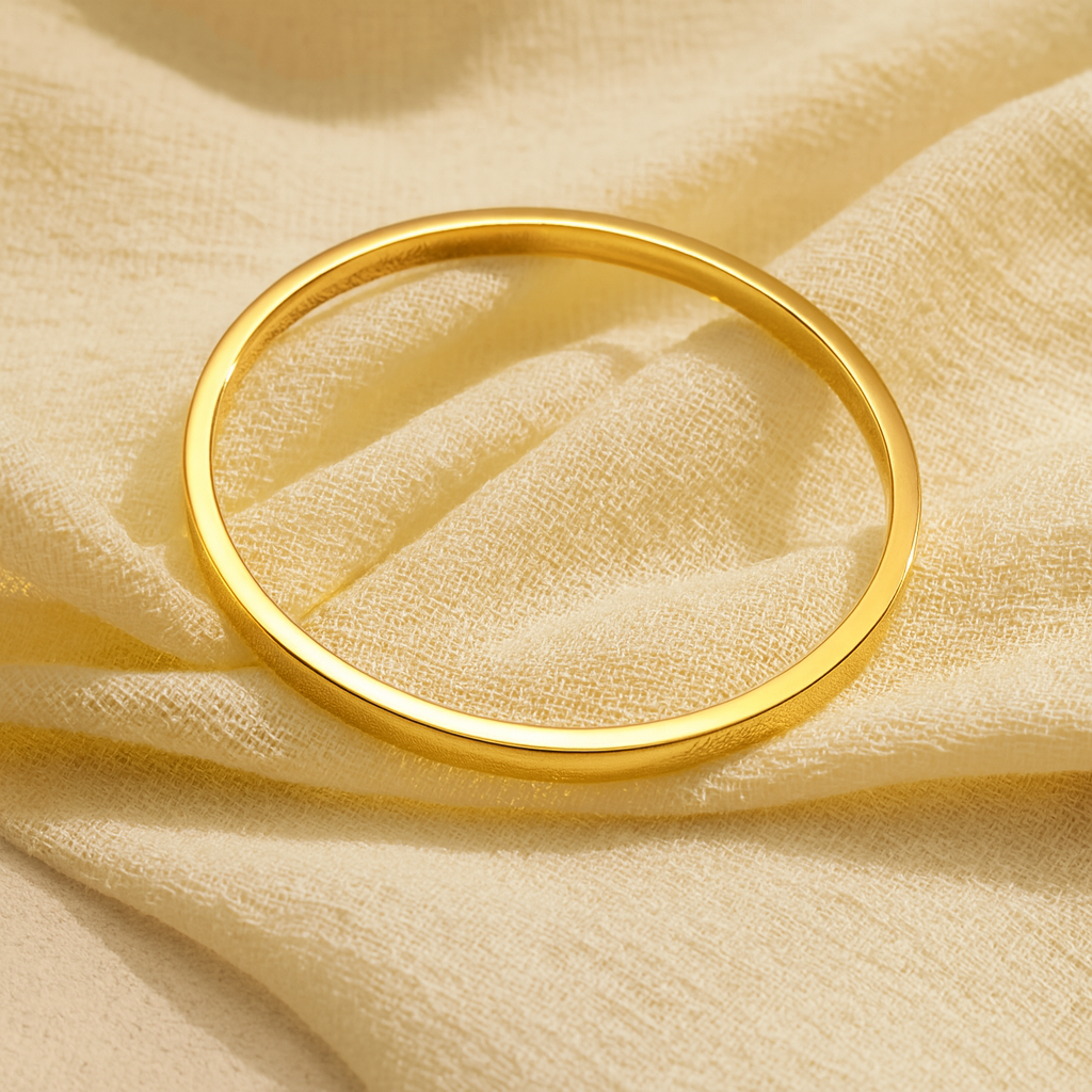 Golden Aura Bangle – 16K Gold Plated Stainless Steel