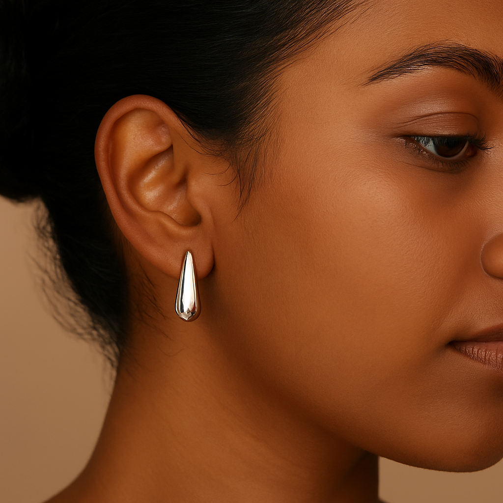 Modern 16K Gold Platinum Gold Plated Rectangle 304 Stainless Steel Earring