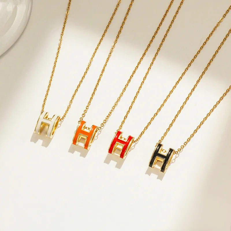 304 Stainless Steel Copper Resin 18K Gold Plated Plating Necklace Cable Chain