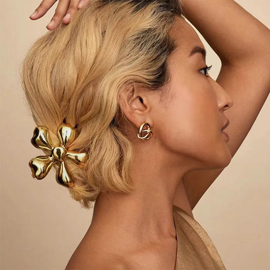 Exaggerated Plumeria Hair Claw