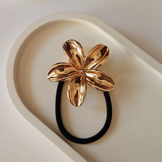 Golden Flower Three-dimensional Hair Tie