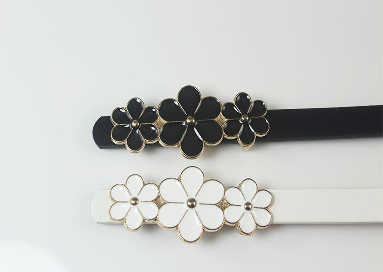 Sweet Flower Women's Leather Belt