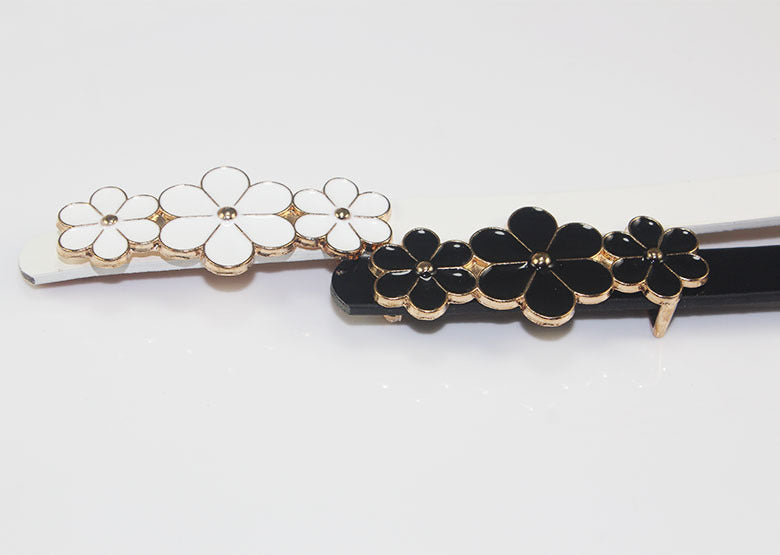 Sweet Flower Women's Leather Belt