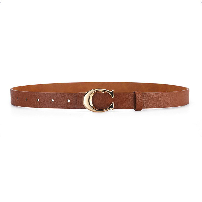 Elegant Business Imitation Leather Alloy Women's Belt