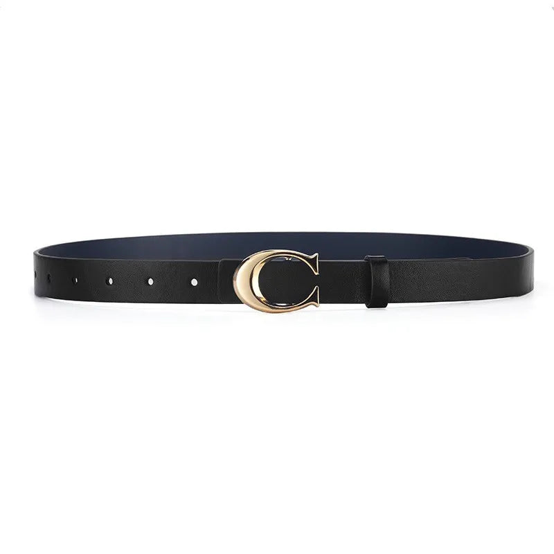 Elegant Business Imitation Leather Alloy Women's Belt