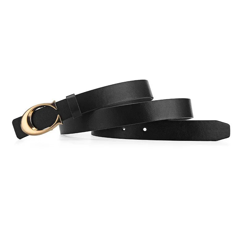 Elegant Business Imitation Leather Alloy Women's Belt