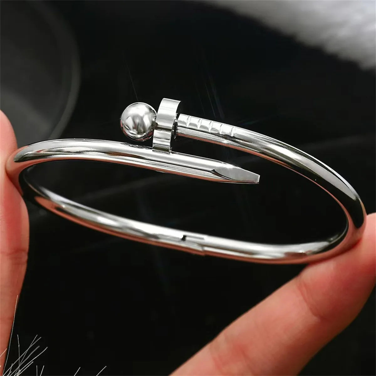IG Style Luxurious Classic Style Oval 316 Stainless Steel Bangle