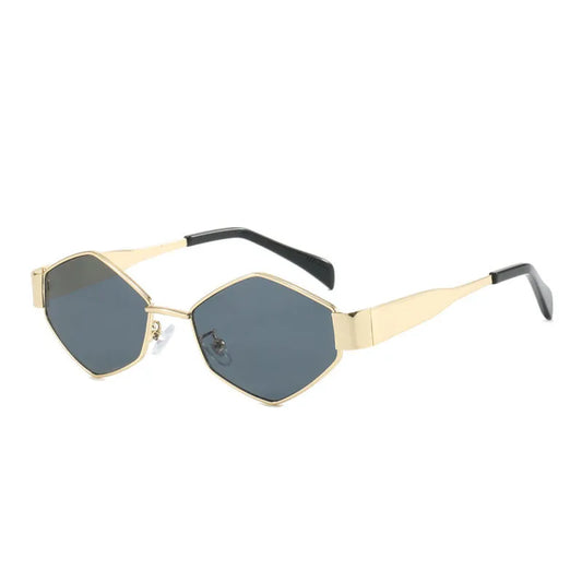 Hip-Hop Ac UV400 Protection Polygon Full Frame Women's Sunglasses