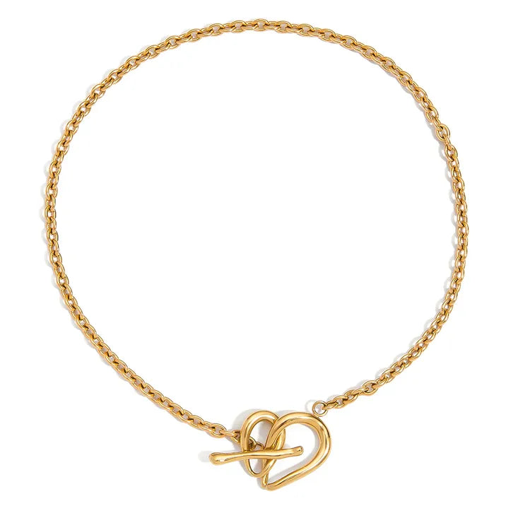 Minimalist Buckle 18K Gold Plated Necklace