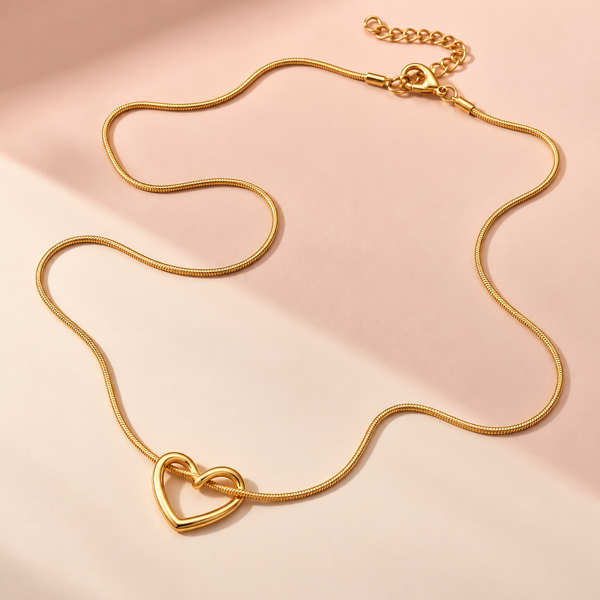 Interlocked Cord 18K Gold Plated 304 Stainless Steel Necklace