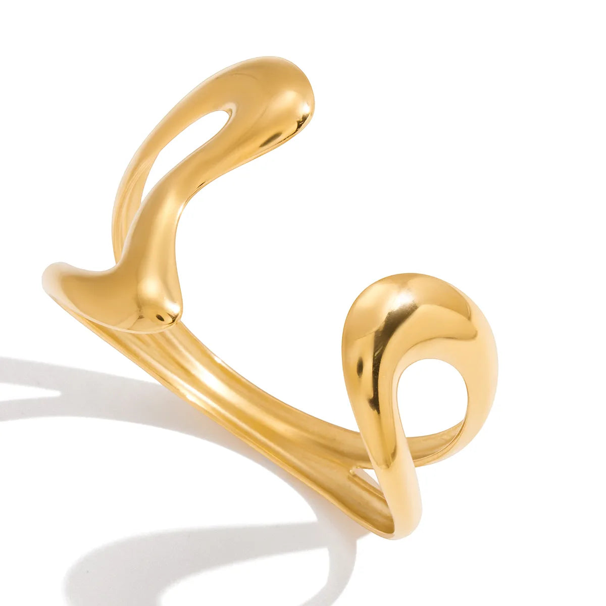 Minimalist Open Design 18K Gold Plated 304 Stainless Steel Bracelet