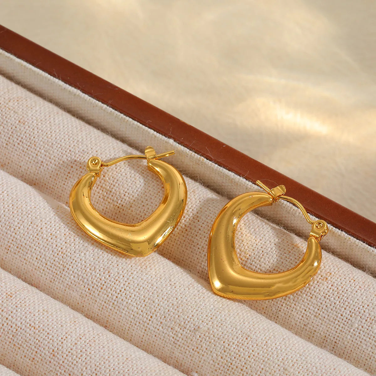 Geometric Plating 304 Stainless Steel 18K Gold Plated Earring