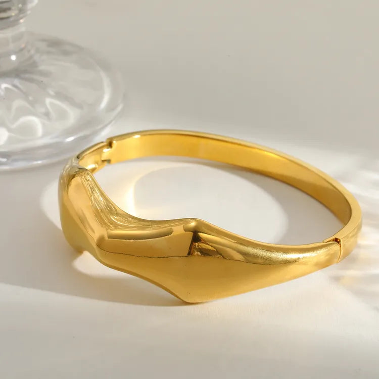 Irregular Geometric 304 Stainless Steel 18K Gold Plated Bracelet