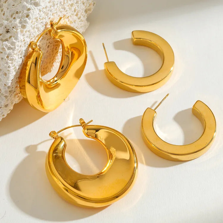Unique Shape 18K Gold Plated 304 Stainless Steel Earring