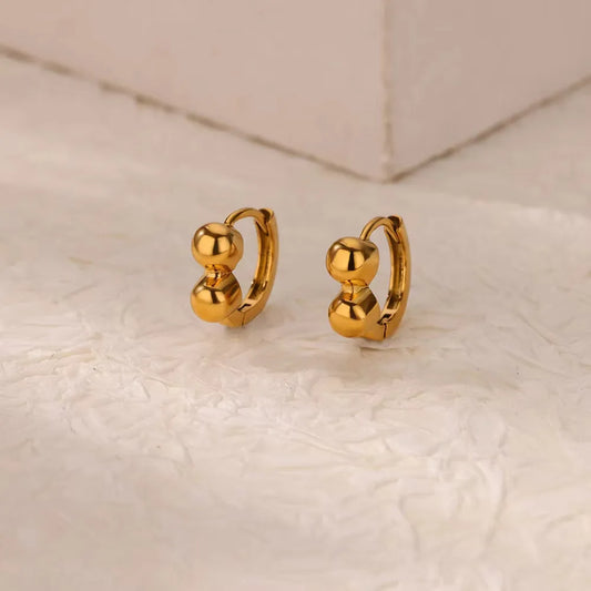 Small Huggies 18K Gold Plated and 304 Stainless Steel Earring