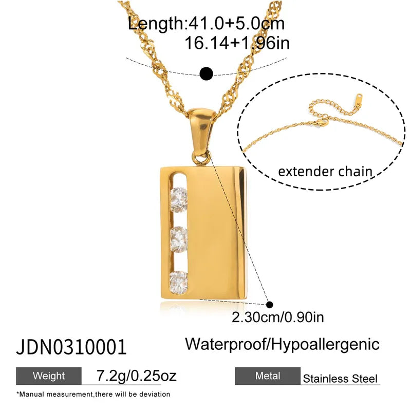 Booked Blessed 18K Gold Plated 304 Stainless Steel Necklace