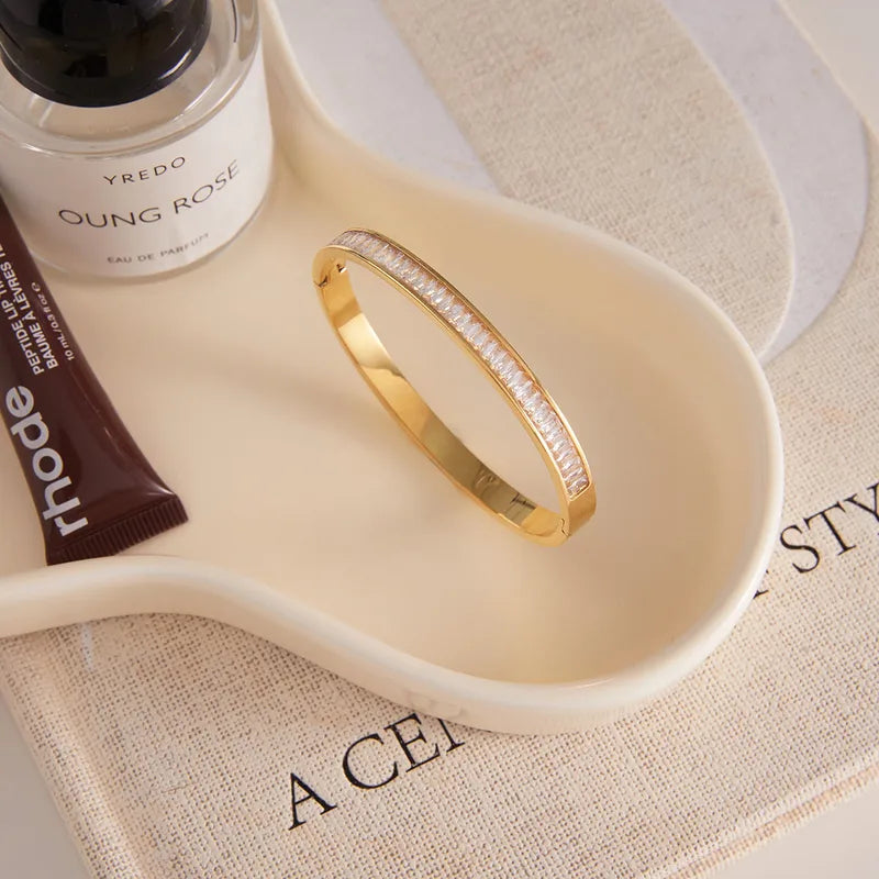 Diamond Girl 18K Gold Plated 304 Stainless Steel Bracelet