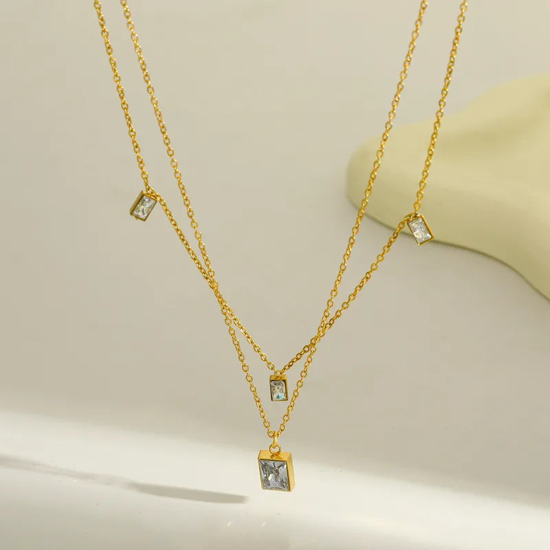 Show Me Layers 18K Gold Plated 304 Stainless Steel Necklace