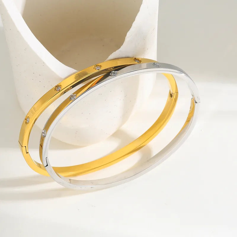 Pretty Elegant 18K Gold Plated 304 Stainless Steel Bracelet