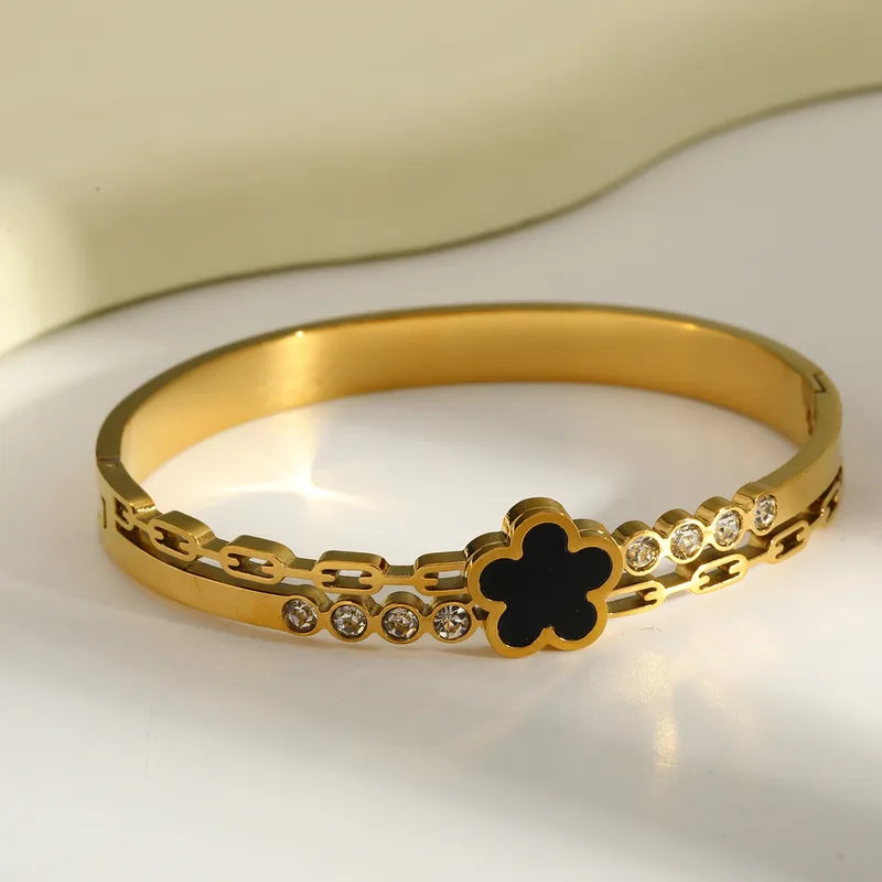 Little Clover 18K Gold Plated Stainless Steel Bands