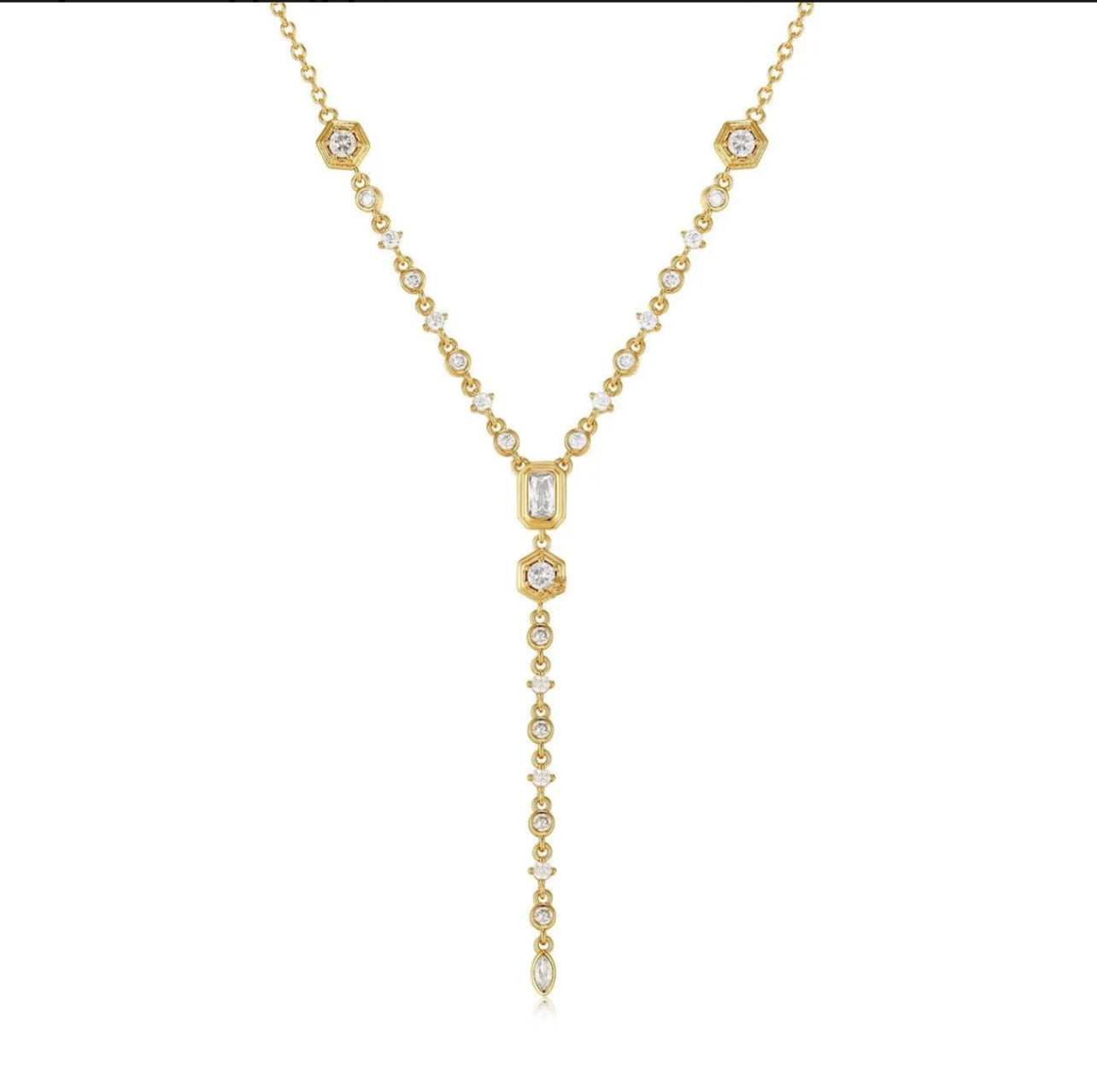 Commute Oval Stainless Steel Plating Inlay Zircon Pendant Necklace