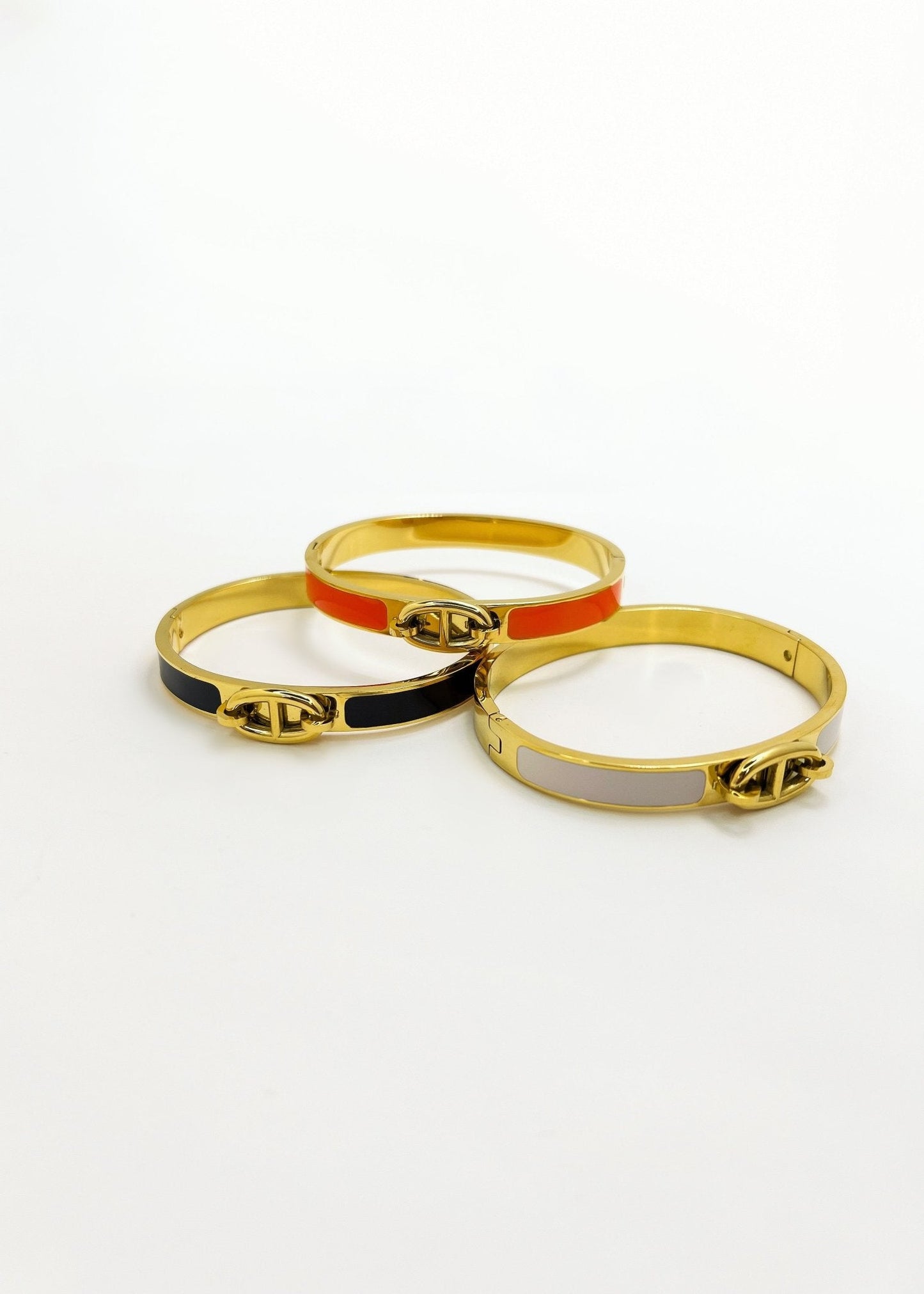 304 Stainless Steel Elegant Glam Luxurious Epoxy Letter Bangle