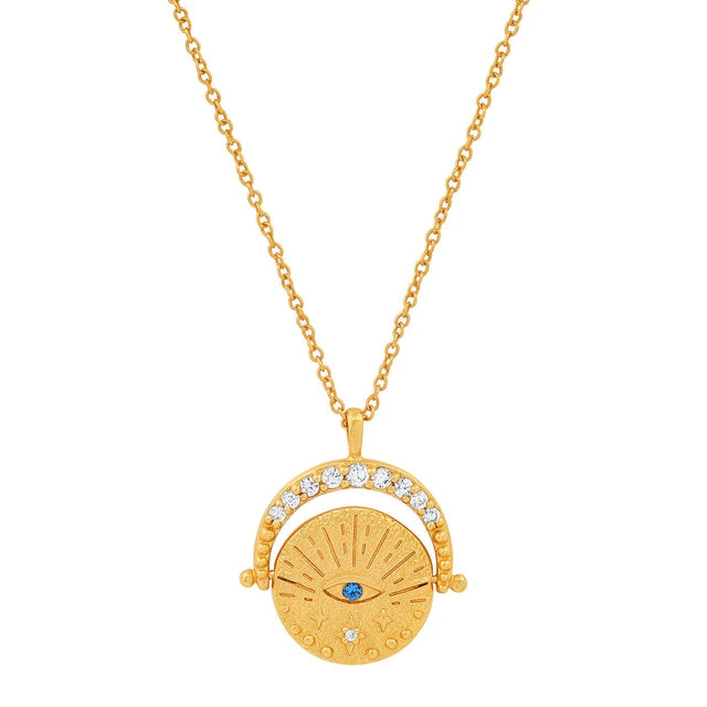 304 Stainless Steel 18K Gold Plated Pendant Necklace