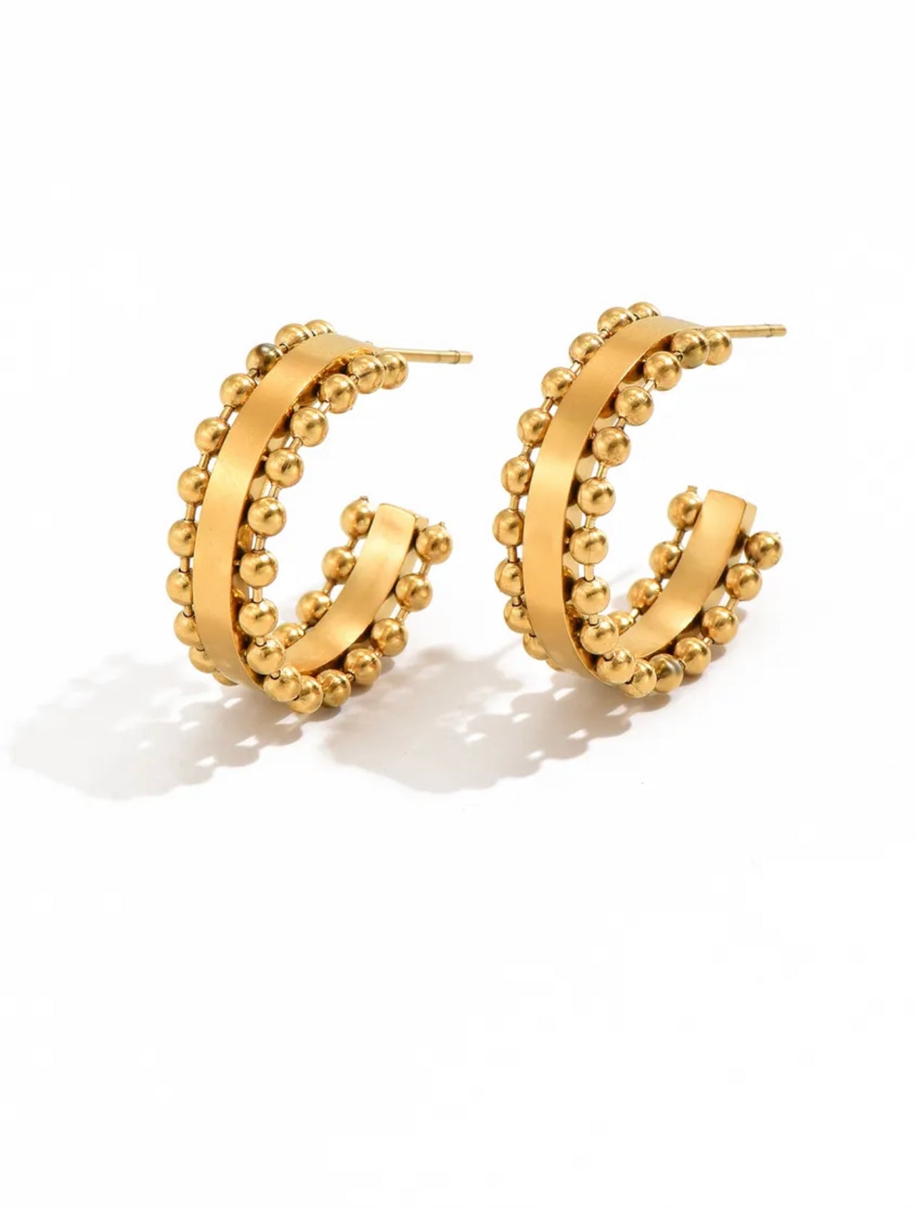 Sweet Remedy Stainless Steel and 18K Gold Earring