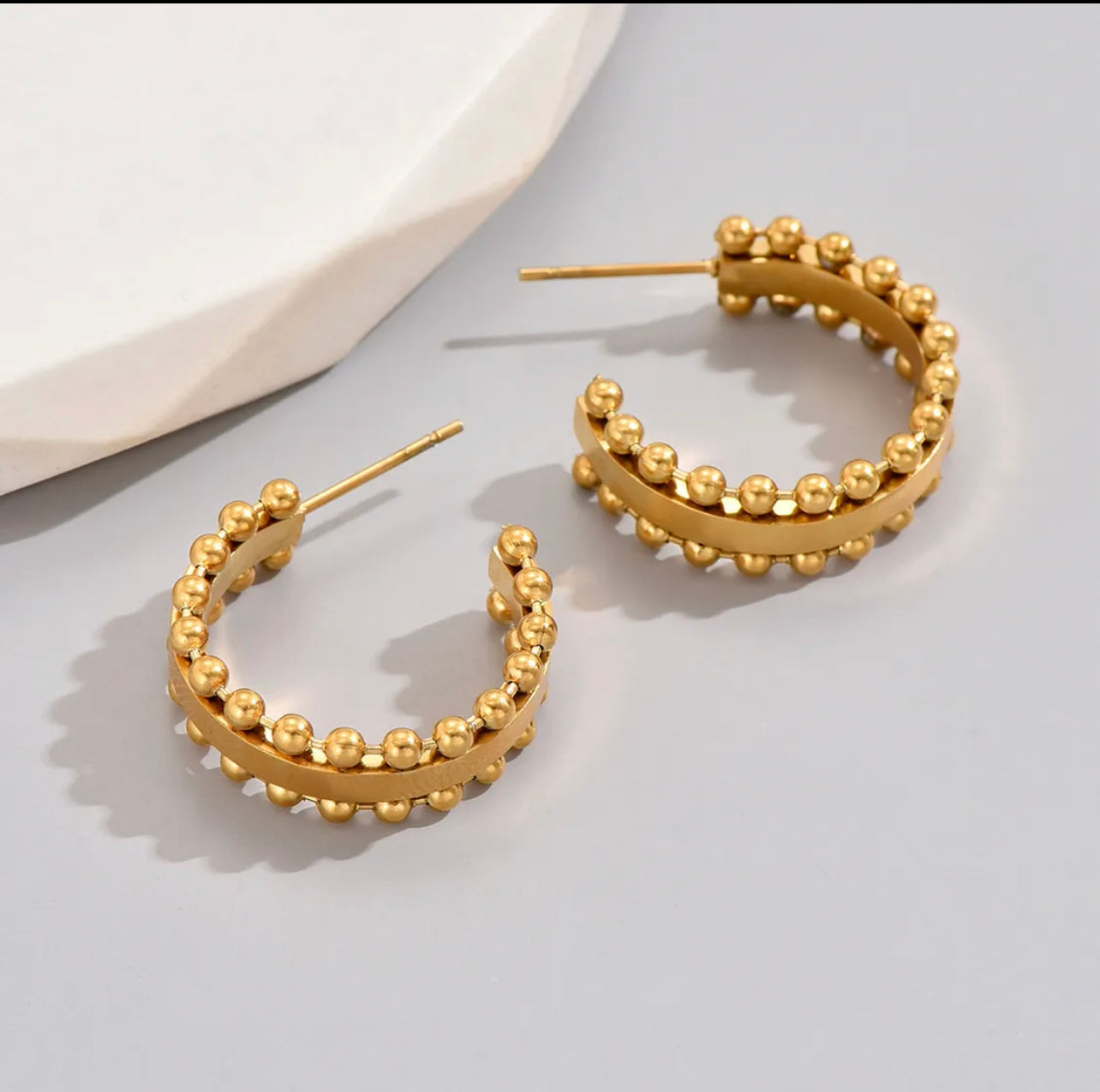 Sweet Remedy Stainless Steel and 18K Gold Earring