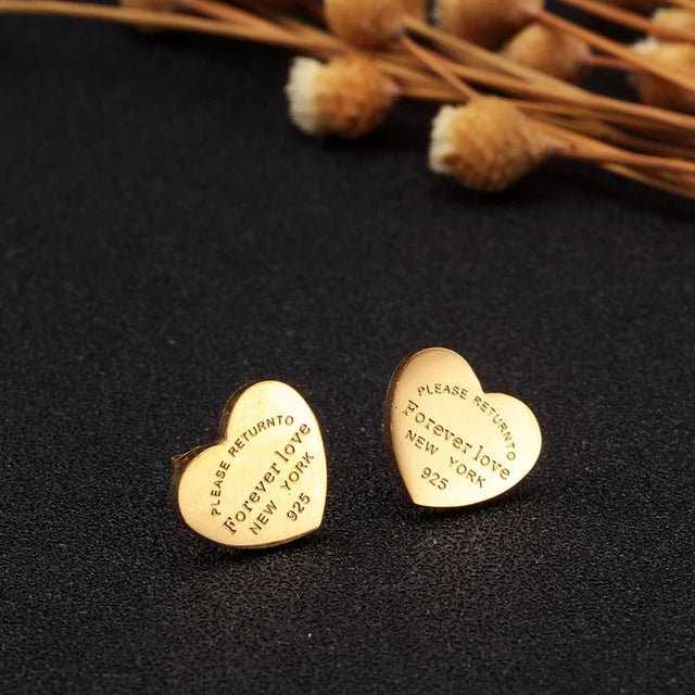 Return To Forever Love 304 Stainless Steel 18K Gold Plated Earring