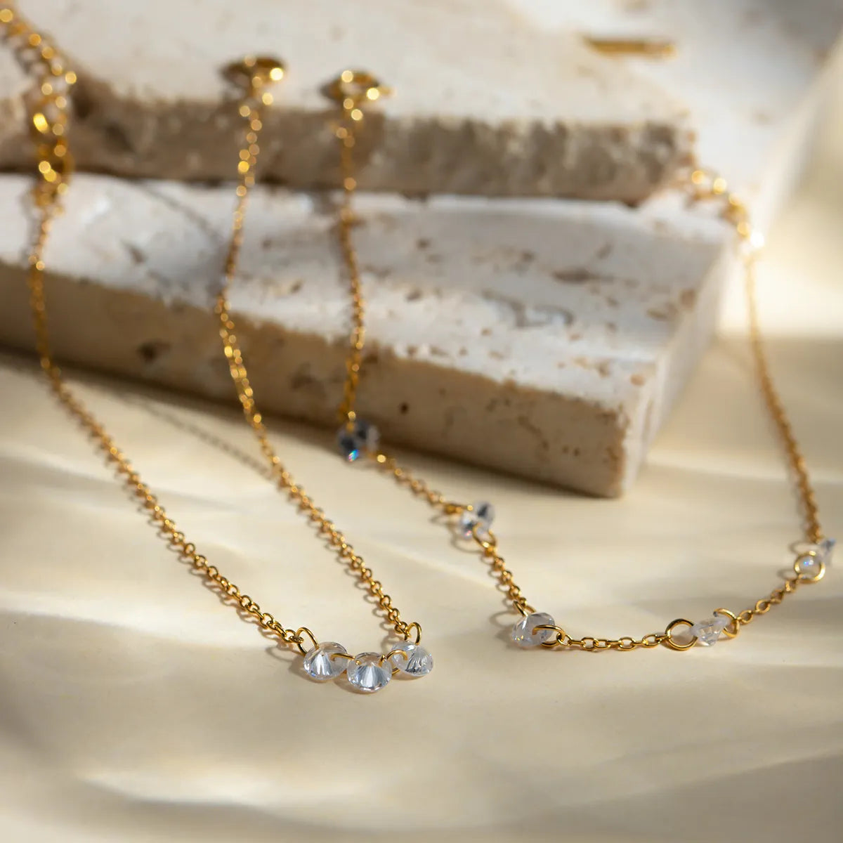 304 Stainless Steel 18K Gold Plated IG Style Simple Style Classic Style Plating Solid Color Bracelet